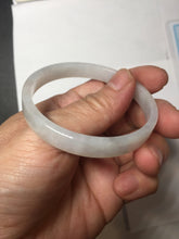 Load image into Gallery viewer, 48.6mm certified 100% natural type A light green purple white thin square style jadeite bangle PH229-0992
