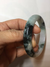 Load image into Gallery viewer, 56.2mm certified 100% natural type A dark green/purple/white jadeite jade bangle PF18-3423
