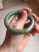 Load image into Gallery viewer, 54.3mm Certified 100% natural Type A oily dark green/blue/brown/gray (老油青) jadeite jade bangle PH189-6938
