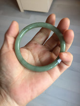 Load image into Gallery viewer, 59mm Certified Type A 100% Natural green gray (油青) round cut jadeite Jade bangle PH261-7140
