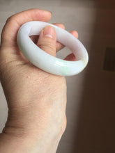 Load image into Gallery viewer, 54mm Certified type A 100% Natural light green purple white Jadeite bangle BP170-1055
