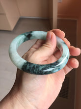 Load image into Gallery viewer, 59.6mm certified Type A 100% Natural light green purple Jadeite bangle PJ130-7293
