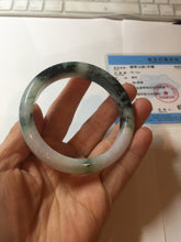 Load image into Gallery viewer, 56.2mm certified 100% natural type A dark green/purple/white jadeite jade bangle PF18-3423
