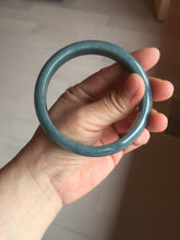 Load image into Gallery viewer, 61mm Certified Type A 100% Natural deep sea dark green/blue/gray/black Guatemala Jadeite bangle PB113-6424
