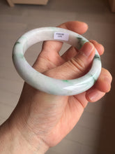 Load image into Gallery viewer, 60.5mm certified type A 100% Natural sunny green/purple chubby Jadeite jade bangle PH188-1255

