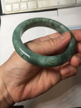 Load image into Gallery viewer, 56.5mm Certified Type A 100% Natural Woodland Green Jadeite Bangle PH230-0263
