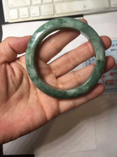Load image into Gallery viewer, 56.5mm Certified Type A 100% Natural Woodland Green Jadeite Bangle PH230-0263
