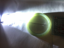 Load image into Gallery viewer, 56.2mm Certified 100% Natural icy watery light green/yellow round cut nephrite jade bangle HN32-3597

