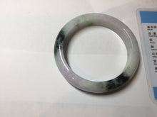 Load image into Gallery viewer, 56mm certified 100% natural type A sunny green/dark green/purple/white jadeite jade bangle PF19-3425
