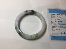 Load image into Gallery viewer, 56mm certified 100% natural type A sunny green/dark green/purple/white jadeite jade bangle PF19-3425
