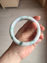 Load image into Gallery viewer, 60.5mm certified type A 100% Natural sunny green/purple chubby Jadeite jade bangle PH188-1255
