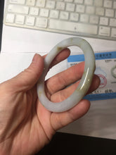 Load image into Gallery viewer, 57.2mm certified 100% natural Type A white yellow brown purple Autumn Leaf round cut jadeite jade bangle H162-6012
