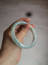 Load image into Gallery viewer, 55mm Certified type A 100% Natural super icy watery sunny green Jadeite bangle AY26-1659
