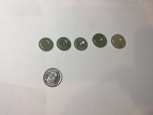 Load image into Gallery viewer, 14-15mm Type A 100% Natural icy watery dark green black gray(淡油青) Jadeite Safety Guardian Button donuts pendant PF20 Add on item.
