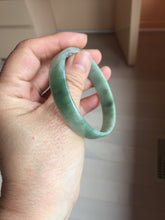 Load image into Gallery viewer, 54mm certified Type A 100% Natural light green thin style Jadeite jade bangle PJ128-0201
