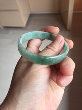 Load image into Gallery viewer, 54mm certified Type A 100% Natural light green thin style Jadeite jade bangle PJ128-0201
