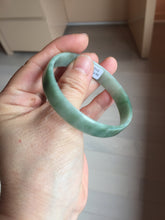 Load image into Gallery viewer, 54mm certified Type A 100% Natural light green thin style Jadeite jade bangle PJ128-0201
