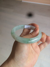 Load image into Gallery viewer, 55mm Certified type A 100% Natural super icy watery sunny green Jadeite bangle AY26-1659
