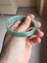 Load image into Gallery viewer, 54mm certified Type A 100% Natural light green thin style Jadeite jade bangle PJ128-0201

