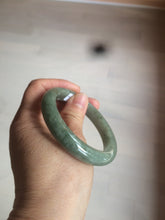 Load image into Gallery viewer, 54.6mm Certified 100% natural Type A green/gray jadeite jade bangle AE66-2866
