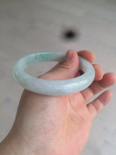 Load image into Gallery viewer, 55mm Certified type A 100% Natural super icy watery sunny green Jadeite bangle AY26-1659
