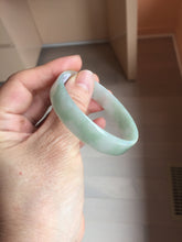 Load image into Gallery viewer, 51mm certified Type A 100% Natural light green thin style Jadeite jade bangle PJ129-0199
