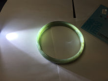 Load image into Gallery viewer, 70mm certified Type A 100% Natural dark green brown white plus size Jadeite Jade bangle BH231-0510
