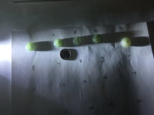 Load image into Gallery viewer, 14-15mm Type A 100% Natural icy watery dark green black gray(淡油青) Jadeite Safety Guardian Button donuts pendant PF20 Add on item.
