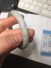 Load image into Gallery viewer, 51.1mm certified 100% natural Type A dark green yellow gray round cut jadeite jade bangle H163-6011
