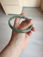 Load image into Gallery viewer, 70mm certified Type A 100% Natural dark green brown white plus size Jadeite Jade bangle BH231-0510
