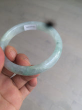 Load image into Gallery viewer, 55mm Certified type A 100% Natural super icy watery sunny green Jadeite bangle AY26-1659

