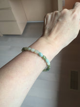 Load image into Gallery viewer, 100% natural type A dark green brown green white olive(Lulutong) jadeite jade beads bracelet group PB225
