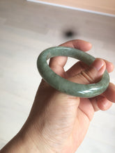 Load image into Gallery viewer, 54.6mm Certified 100% natural Type A green/gray jadeite jade bangle AE66-2866
