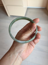 Load image into Gallery viewer, 70mm certified Type A 100% Natural dark green brown white plus size Jadeite Jade bangle BH231-0510
