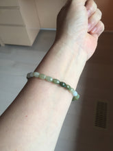 Load image into Gallery viewer, 100% natural type A dark green brown green white olive(Lulutong) jadeite jade beads bracelet group PB225
