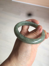 Load image into Gallery viewer, 54.6mm Certified 100% natural Type A green/gray jadeite jade bangle AE66-2866
