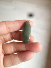 Load image into Gallery viewer, 100% Natural dark green blessed melon Jadeite Jade pendant AQ70
