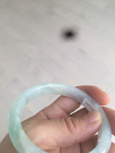 Load image into Gallery viewer, 55mm Certified type A 100% Natural super icy watery sunny green Jadeite bangle AY26-1659
