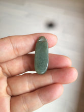 Load image into Gallery viewer, 100% Natural dark green blessed melon Jadeite Jade pendant AQ70
