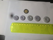 Load image into Gallery viewer, 100% Natural green/white/purple jadeite Jade Safety Guardian Button(donut) Pendant/worry stone AX29
