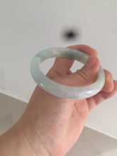 Load image into Gallery viewer, 55mm Certified type A 100% Natural super icy watery sunny green Jadeite bangle AY26-1659
