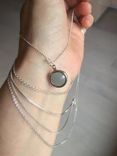 Load image into Gallery viewer, 100% natural Type A green blue Jadeite Bead &amp; Cross Layered pendant Necklace PD166
