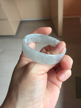 Load image into Gallery viewer, 48.3mm Certified Type A 100% Natural icy watery light green clear white super thin Jadeite Jade bangle PH250-0203
