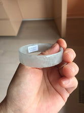 Load image into Gallery viewer, 48.3mm Certified Type A 100% Natural icy watery light green clear white super thin Jadeite Jade bangle PH250-0203
