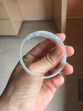 Load image into Gallery viewer, 48.3mm Certified Type A 100% Natural icy watery light green clear white super thin Jadeite Jade bangle PH250-0203
