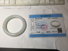 Load image into Gallery viewer, 57.8mm Certified Type A 100% Natural light green purple chubby round cut Jadeite bangle BS127-4027
