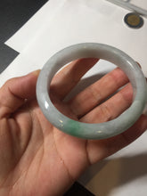 Load image into Gallery viewer, 57.5 mm Certified Type A 100% Natural sunny green/light purple Jadeite Jade bangle BM26-0790
