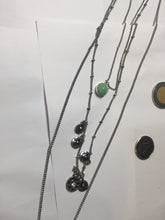 Load image into Gallery viewer, 100% natural Type A sunny green Jadeite Bead pendant Sunflower Wheel Feather Charm Triple-Layer Harmony pendant Necklace PD164
