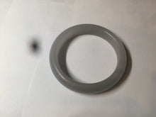 Load image into Gallery viewer, 56.6mm 100% natural smoky purple/icy ash gray Quartzite (Shetaicui jade) bangle SY58
