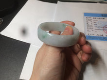 Load image into Gallery viewer, 52.2mm certified 100% natural Type A sunny green/white/purple jadeite jade bangle BK7-2419
